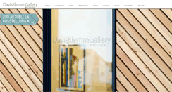 Desktop Screenshot of davisklemmgallery.de